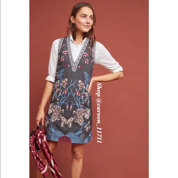 Anthropologie Dresses & Skirts - 🦄NWT Anthropologie Pinstriped Shift Dress XS, S